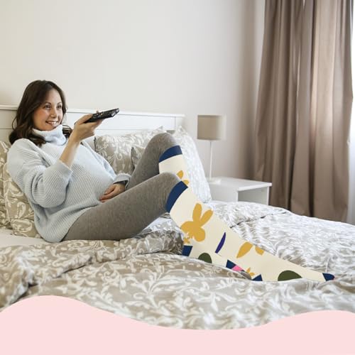 Image of Sooverki Compression Socks for Women & Men 6 Pairs is Best Supportive Knee High Stockings for Circulation, Travel, Nurses