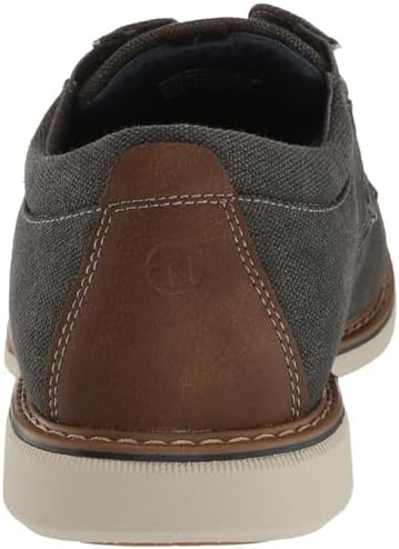 Nunn Bush Men's Otto Canvas Plain Toe Oxford Lace Up, Gunmetal, 12 Wide | Image 2