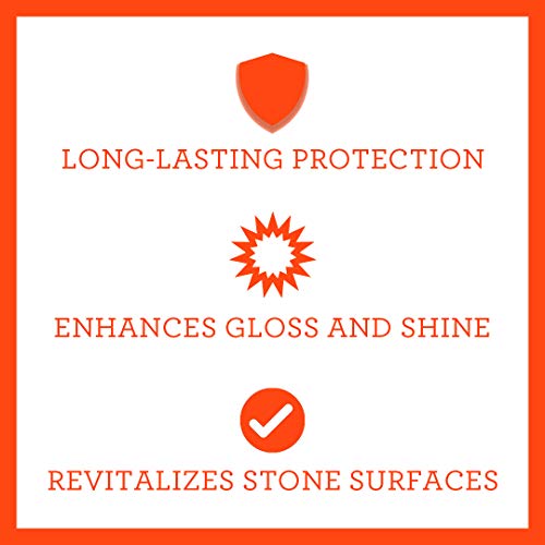 Image of TriNova Granite Sealer & Protector Gallon Refill- Made in USA, Best Stone Polish, Protectant & Care Product - Easy Maintenance for Clean Countertop Surface, Marble, Tile 128 fl oz