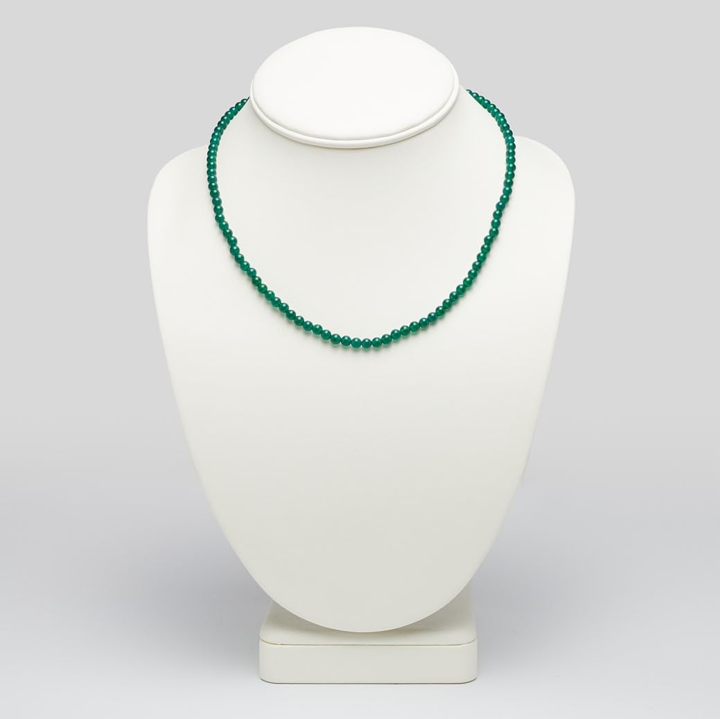 TreasureBay Collier de Perles de Pierres Précieuses Fait à la Main pour Femmes et filles - Collier D'empilage de Perles ras du Cou