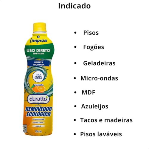 Removedor de Gorduras e Ceras Ecológico Duratto, Limpeza Profunda, Perfumado, 750ml