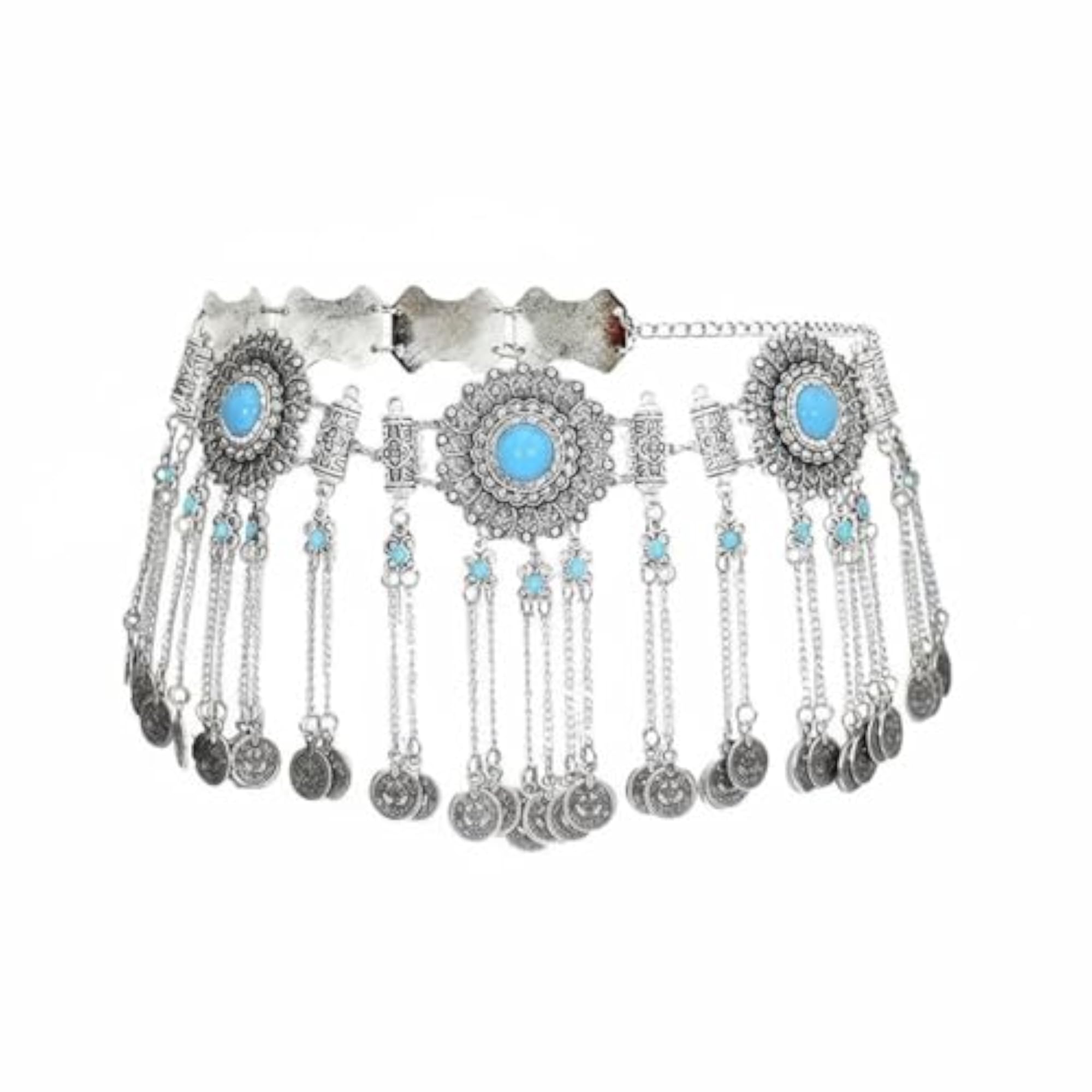 Ethnic Style Belly Dance Disc Tassel Waist Chain