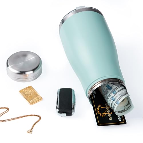 850 ml Wasserflasche mit verstecktem Fach für Aufbewahrung von Werten wie Bargeld, Schlüssel, Schmuck, geeignet für Outdoor, Fitnessstudio und Reisen, Blau 850 ml Wasserflasche mit verstecktem Fach für Aufbewahrung von Werten wie Bargeld, Schlüssel, Schmuck, geeignet für Outdoor, Fitnessstudio und Reisen, Blau
