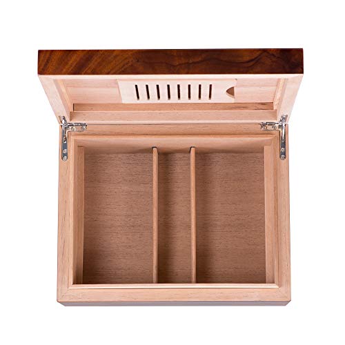 Umidor p/50 charutos acessórios NERONE madeira Mahogany