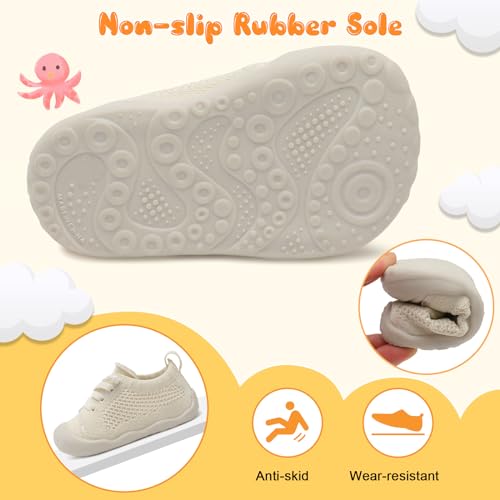 Image of JIASUQI Baby Shoes for Toddler Boys Girls Sneakers Slip on Walking Shoes for Babies