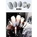Produktbild Fake Nail Stickers - Perle/Monochrome Patch - Einzelner Diamant - Runder Diamant (Rotation) - 18-teiliges Set (K14-A)