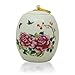 Butterfly Ceramic Memorial Urn for Loved Ones - - Holds Up to 18 Cubic Inches of Ashes - White Cremation Urn for Ashes