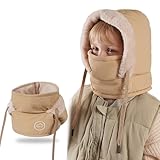 Matériaux de haute qualité: Fabriqué en polyester double couche de première qualité, d'un poids de 180 g, ce masque de ski d'hiver pour garçons et filles est durable, léger et respirant, avec une couche extérieure coupe-vent et une couche intérieure chaude et rembourrée pour assurer à votre enfant un confort et des performances durables pendant les aventures hivernales.