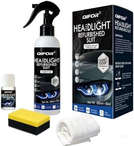 QIFOR Automotive Headlight Restoration kit - 6.76 fl oz