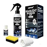 QIFOR Automotive Headlight Restoration kit,Oxidized and yellowed Automotive headlamps, blurring Enhanced crystalline Coating refurbisher