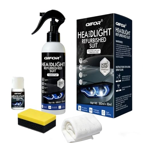 QIFOR Automotive Headlight Restoration kit - 6.76 fl oz