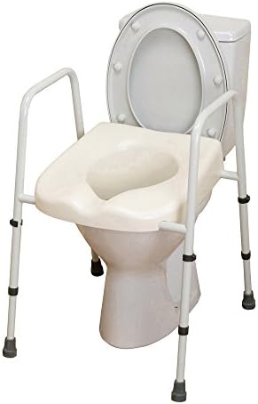 NRS Healthcare M66625 Mowbray Toilet Seat and Frame Lite, Standard Width - Pre Assembled