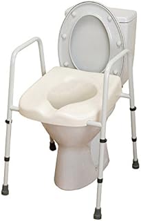 NRS Healthcare M66625 Mowbray Toilet Seat and Frame Lite, Standard Width - Pre Assembled