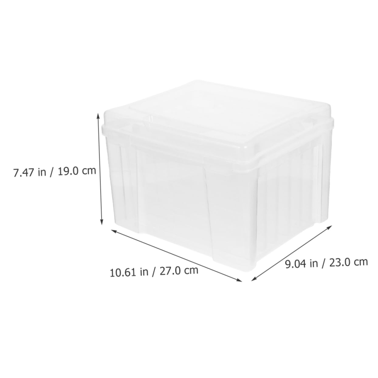 BUTIFULSIC Box Photo Storage Box Portable Project Case Photo Case Makeup Storage Drawers Scrapbook Paper Storage Cases Greeting Card Container Photo Keeper Electronic Component Case Plastic