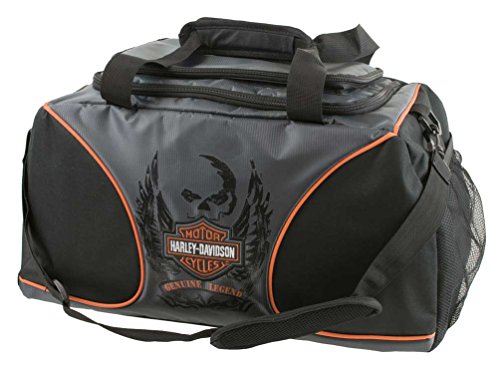 Harley-Davidson Deluxe Embroidered Bar & Shield Duffel Bag, Black 7189519