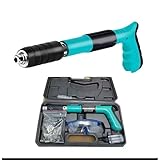 Kit Pistola de Fixação Finca Pino Ação Direta com 10 Pinos Óculos Proteção Maleta