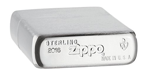 Zippo Lighter Armor Brushed Sterling Silver #TOP4