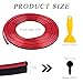 BWBWND Car Interior Trim Strips, 32.8ft Styling Door Dashboard Decoration with Installing Tool, DIY Flexible Moulding Line Filler Insert Strip for Automotive Door & Dashboard Gap (Red)