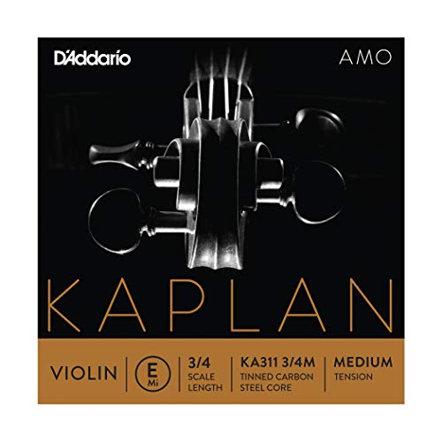 D�Addario Kaplan Amo Violin E String, 3/4 Scale, Medium Tension, KA311 3/4M