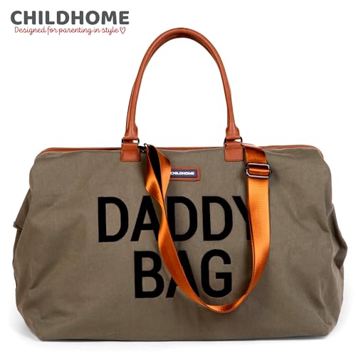 CHILDHOME, torba podróżna, torba weekendowa, torba sportowa, pojemność Xl 58 l, różne przegródki, zamek błyskawiczny, kieszeń izolowana, torba tatusia, khaki