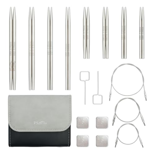 Mini aiguilles interchangeables KnitPro Stelo Petite en 5 cm et 7,5 cm