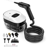 3-stufig Einstellbarer Dampfreiniger Handgerät, Handdampfreiniger mit 1600ml Tank, Hochdruck Steam Cleaner für Küche, Bad, Fenster, Auto - Chemiefrei