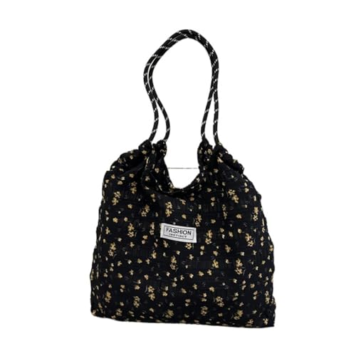 Shoulder Bag for Women cute floral tote crossbody bag Canvas Shoulder Hobo Bag with handle for travel shopping