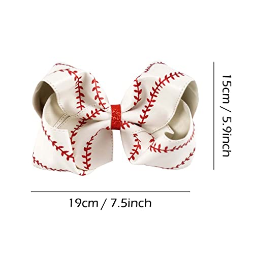 Pinzas para el cabello Jumbo Baseball de 7.5 pulgadas miniatura 4
