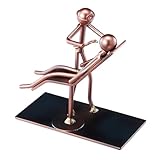 Dentist Craft Handmade Figurine – 4' L x 4' H – Recycled Metal Sculpture & Hand Welded Bronze Finish Art Gift – Desk Accessories, Dental Office Decor & Dentist Appreciation Gifts