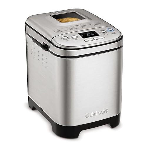 Cuisinart Bread Maker Machine, Stainless Steel Automatic Bread Machine with 12 Menu Options, 3 Loaf Sizes up to 2 Lb., 3 Crust Colors, Removable Nonstick Baking Pan & Kneading Paddle, CBK-110NAS image 2