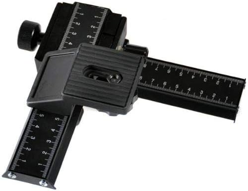 eWINNER Macro Focusing Rail Set with 4 Way, Fine Control and Camera for Photography