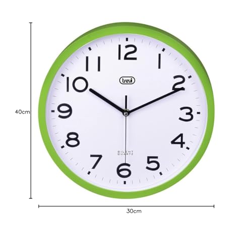 Trevi OM 3302 S Silent Wall Clock with SWEEP Movement, Diameter 30 cm, Modern and Essential Design - Image 2