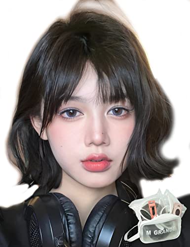 MGRANDE wig premium line 【 active top stylist produce 】 6 items set inner color line women's original wig semi-long small face effect（korea brownblack DY68B）
