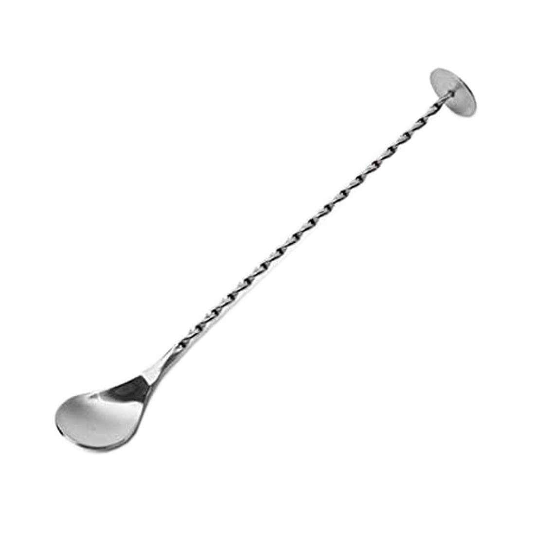 Stainless Steel Cocktail Stirrer Masher Spoon Bar Drink Mixer Twist Cup Glass