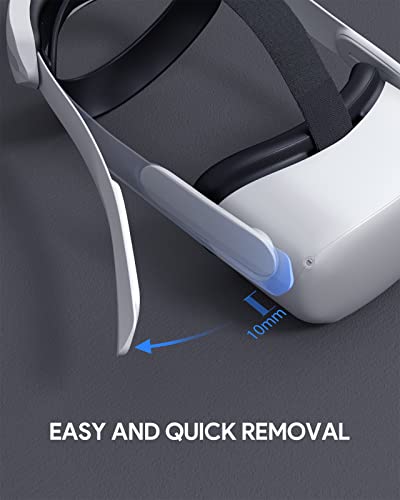AUBIKA Elite Strap met batterij en draagtas voor Meta/Oculus Quest 2, verhoogd comfort en speeltijd, zwart, Regular… - Image 8