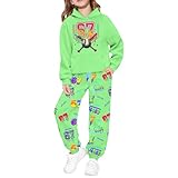 Kinder Jogginganzug Zweiteiler Junge Mädchen Mode 67 Druck Hoodie + Hose Sport 2 Teilig Set Trainingsanzug Y2K Sportanzug Running Sportswear Kleidung Jogging Freizeitanzug