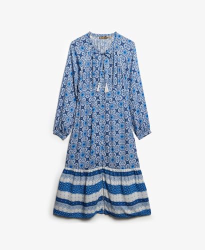 Robe mi longue imprimée à manches longues femme Superdry - vue 7