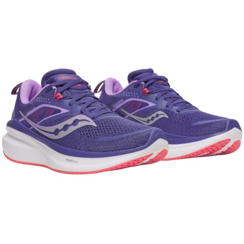 Saucony Women's Omni 22 Sneaker, Marine/Crocu, 5.5 - image 3