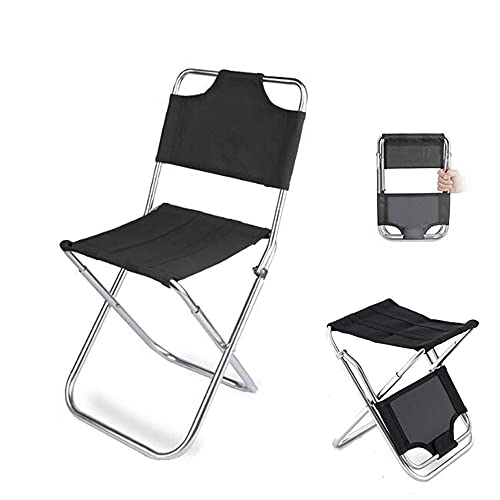 Silla plegable multifuncional al aire libre Silla de campamento portátil para adultos con bolsa de transporte taburete plegable fácil de desmontar respaldo sillas plegables para pesca barbacoa camping