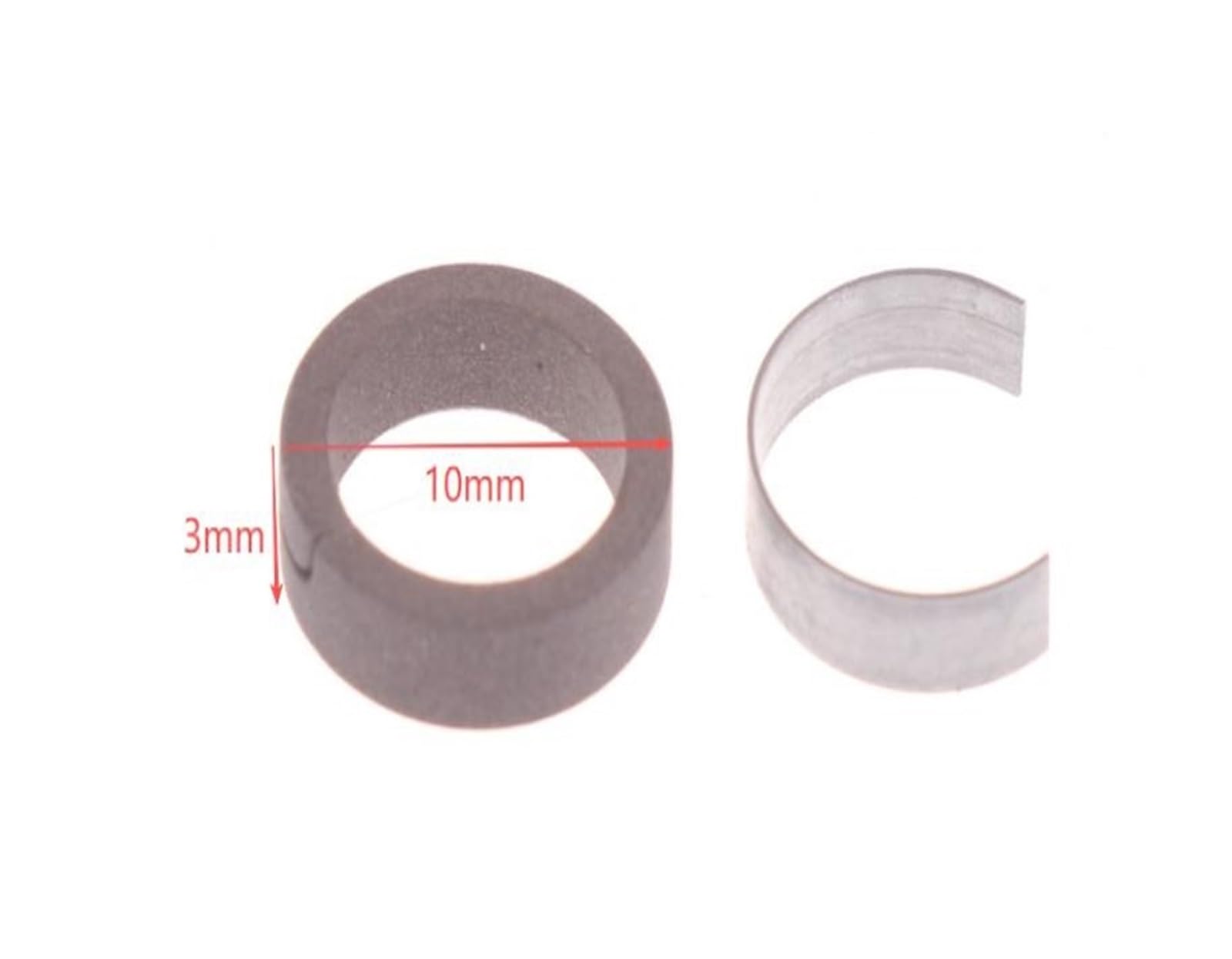 10 Stück 30 MPA Sekundärkolbenring 4500 PSI Einzel-/Zweizylinder-Kompressor-Kolbenring-Schrapnell(Piston ring)