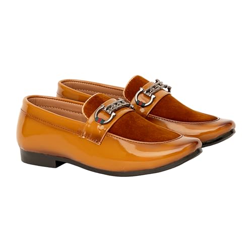 Image of SIYA Freeplay Loafers /Shoes for Boys /Kids, Casual and Party Footwear for Age 2 to 10 Years - Black, Brown, Tan