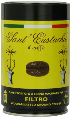 Sant Eustachio Ground Coffee in Can, Filtro, 8.8 Ounce