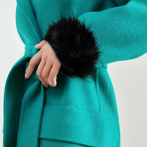 Muñequeras de fibra sintética para paseos casuales en invierno 6
