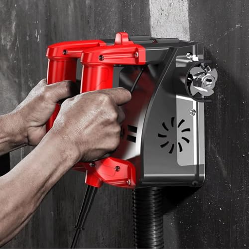 guoyjmm 1680W Electric Wall Planer, Concrete Shovel Machine Electric Wall Planing Machine, Planing Depth 1-4mm, Paint Scraper Putty Cement Stripping Tools