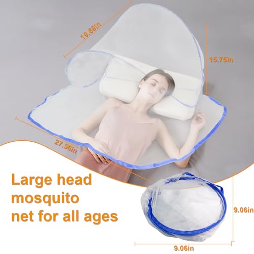 Image of Portable Mosquito Net Tent for Bed & Camping- Instant Setup Portable Mosquito Net Tent, pop-up Foldable Hammock Mosquito net with Carry Bag for Indoor Outdoor Travel & Hammock, 2 pcs