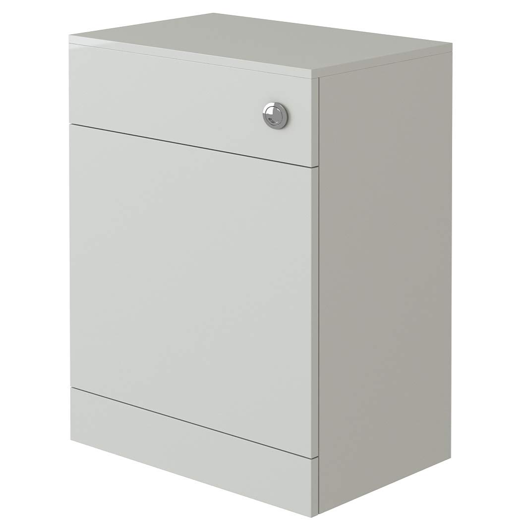VeeBath NWC633 Linx BTW Back to Wall WC Toilet High Gloss White Bathroom Furniture Concealed Cistern Cabinet Unit - 600 x 330mm