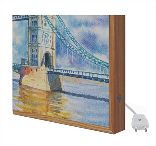 Vintage-Schild mit LED-Licht Tower Bridge London