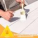 Sixfolo Maler Pyramiden 40 Stück Kunststoff Pyramidenständer Mini Kegel Malständer Dreieckige FarbstäNder für Leinwände Pyramiden Stands Set für Leinwand Schranktür Möbel,Gelb und Rot