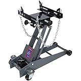 Transmission Jack Adapter for Cars, Trucks, and Other Vehicles,1/2 Ton (1,000 Lb) Universal Transmission Jack Adapter, Double Safety Chains for Passenger Cars, Light-Duty Truck Transmissions (Gray)