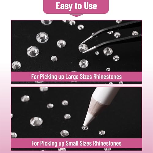 Image of Mr. Pen- Rhinestones, 2000 pcs with Pick Up Tweezer & Picking Pen